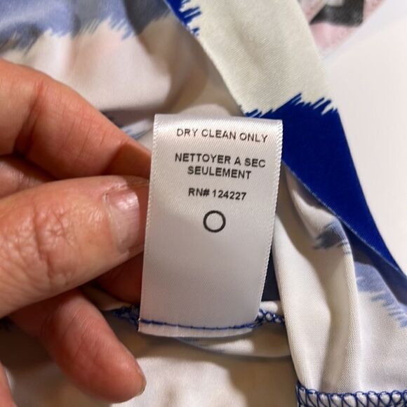 T-BAGS LOS ANGELES Women’s Sleeveless Mini Dress Blue/White Size Extra Small - Picture 10 of 11